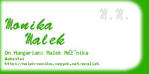 monika malek business card